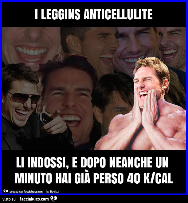 I leggins anticellulite li indossi, e dopo neanche un minuto hai già perso 40 k/cal