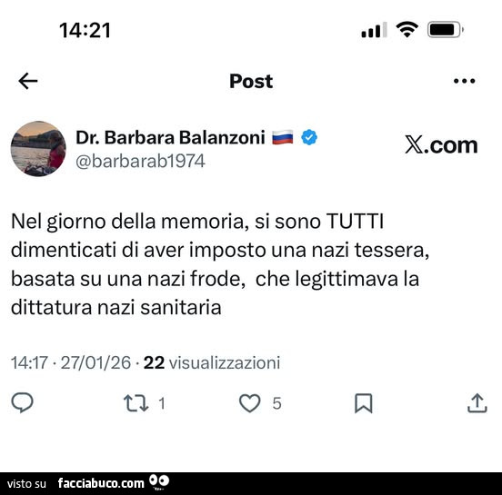 Nel giorno della memoria, si sono tutti dimenticati di aver imposto una nazi tessera, basata su una nazi frode, che legittimava la dittatura nazi sanitaria