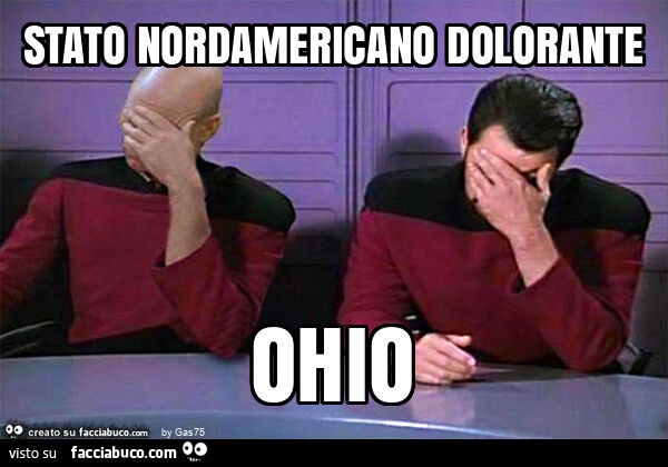 Stato nordamericano dolorante ohio
