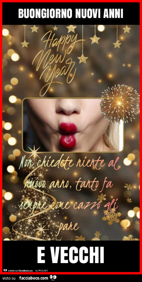 Buongiorno nuovi anni e vecchi