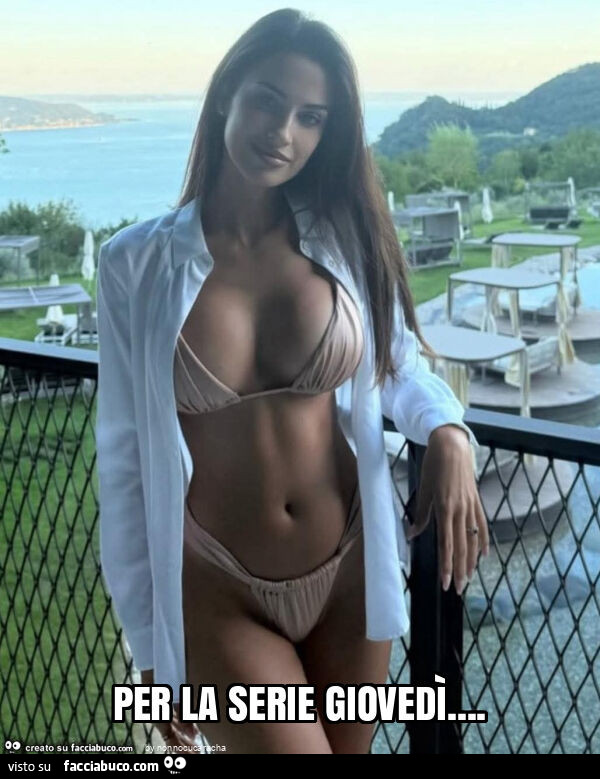 Per la serie giovedì