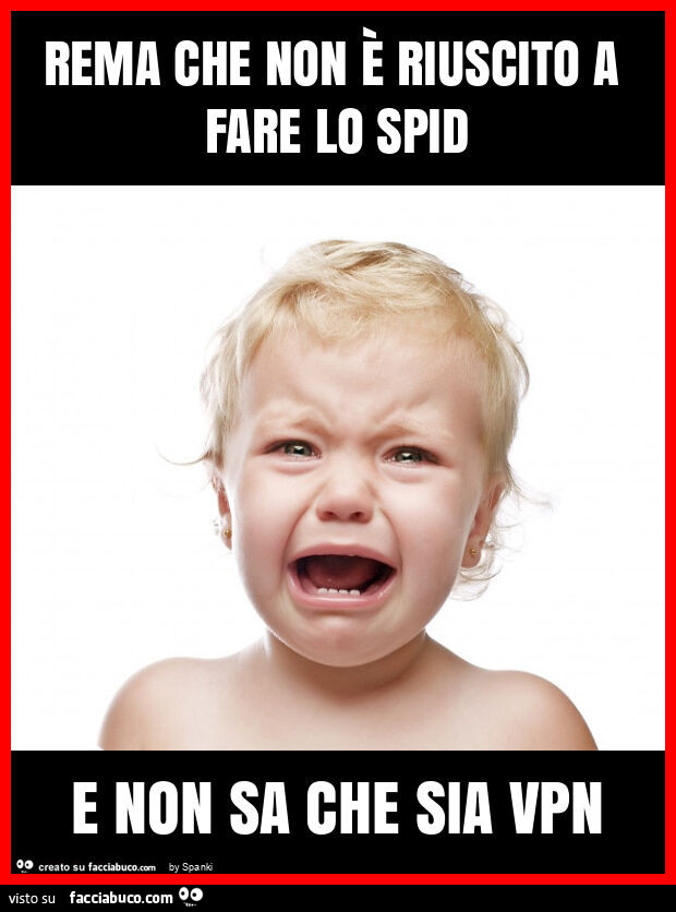 Rema che non è riuscito a fare lo spid e non sa che sia vpn