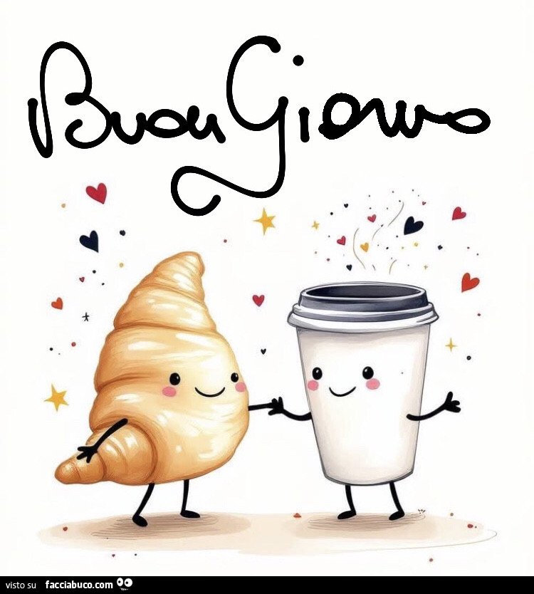 Buon Giorno cornetto e caffè