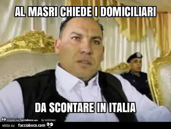 Al masri chiede i domiciliari da scontare in italia