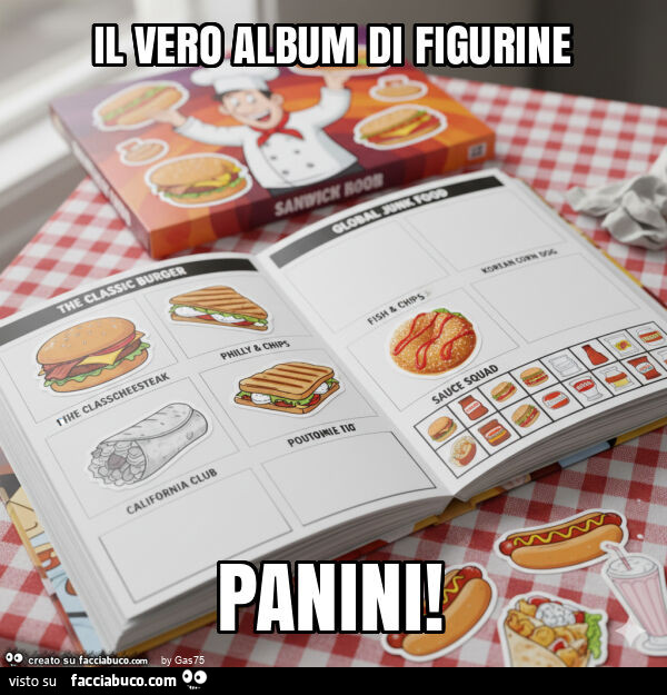 Il vero album di figurine panini