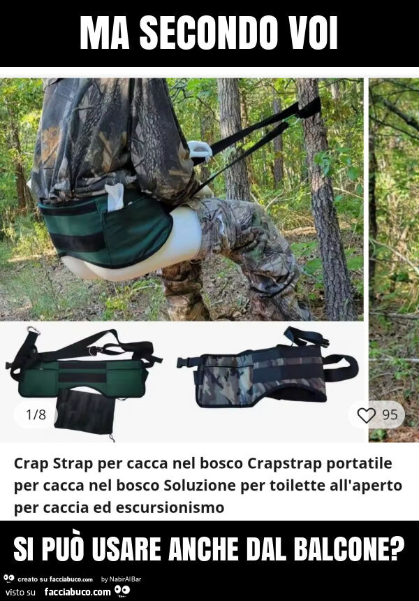 Ma secondo voi si può usare anche dal balcone?