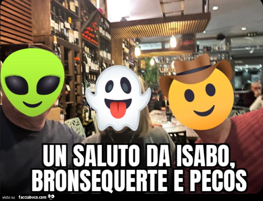 Un saluto da isabo pecos e bronsequerte