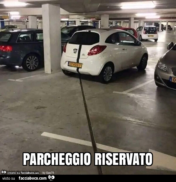 Parcheggio riservato