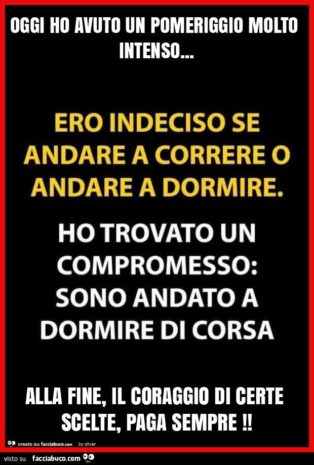 Oggi ho avuto un pomeriggio molto intenso&hellip; alla fine, il coraggio di certe scelte, paga sempre