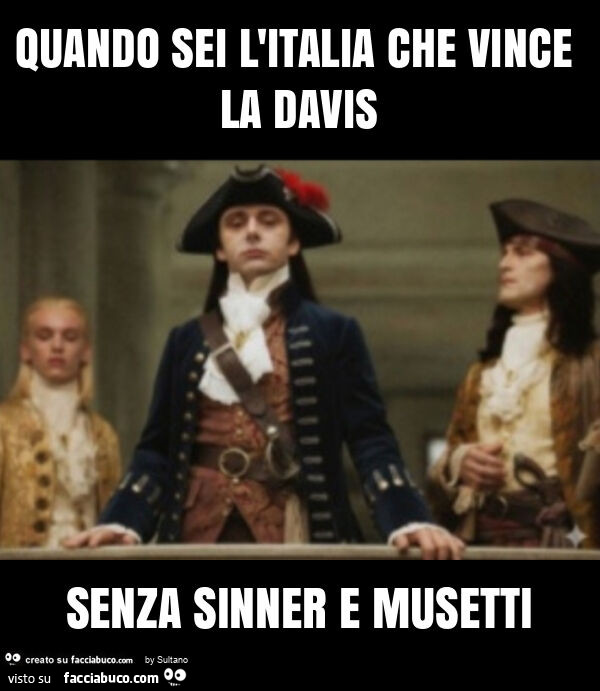 Quando sei l'italia che vince la davis senza sinner e musetti
