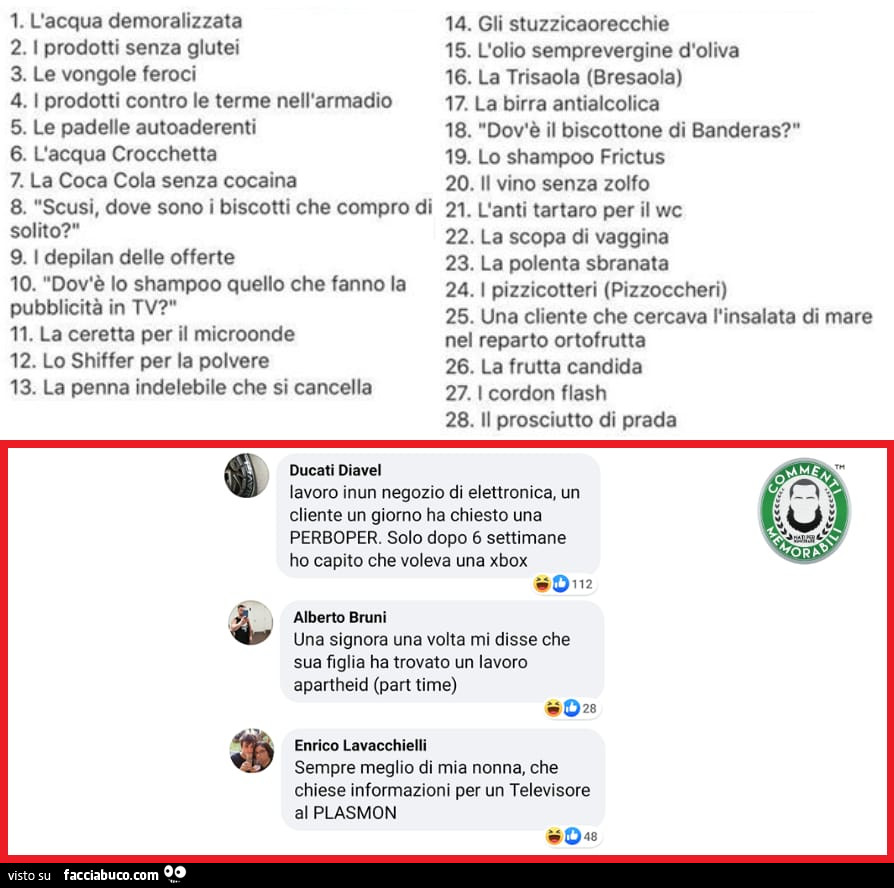Lavoro inun negozio di elettronica, un cliente un giorno ha chiesto una perboper. Solo dopo 6 settimane ho capito che voleva una xbox