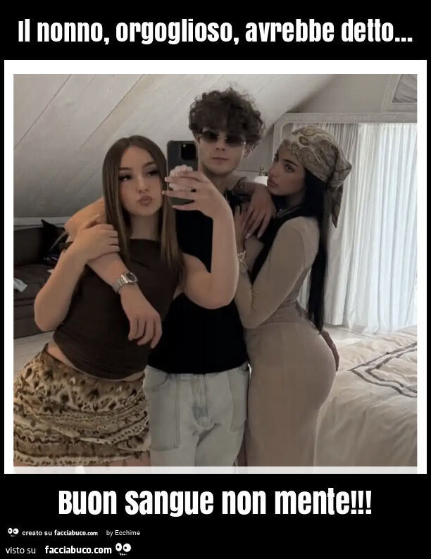 Il nonno, orgoglioso, avrebbe detto&hellip; buon sangue non mente