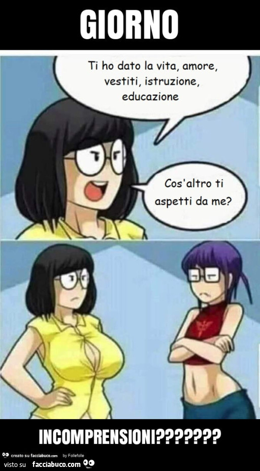 Giorno incomprensioni?