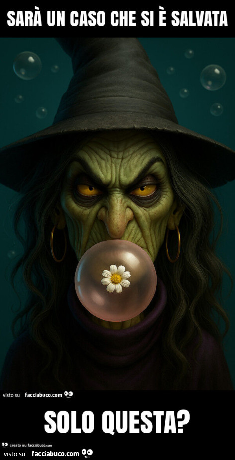 Sarà un caso che si è salvata solo questa?