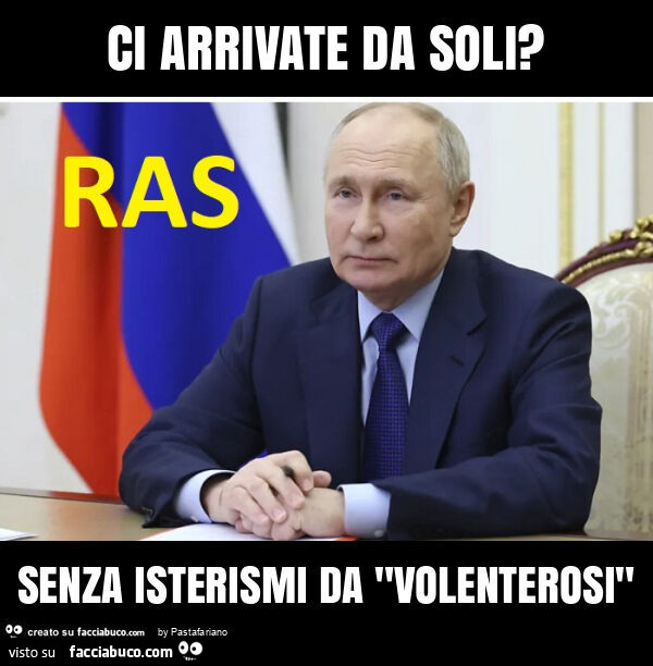 Ci arrivate da soli? Senza isterismi da "volenterosi"