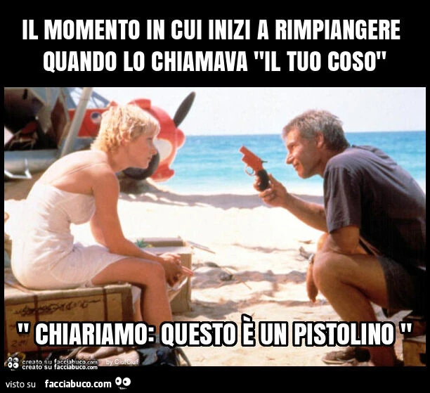 Il momento in cui inizi a rimpiangere quando lo chiamava "il tuo coso"