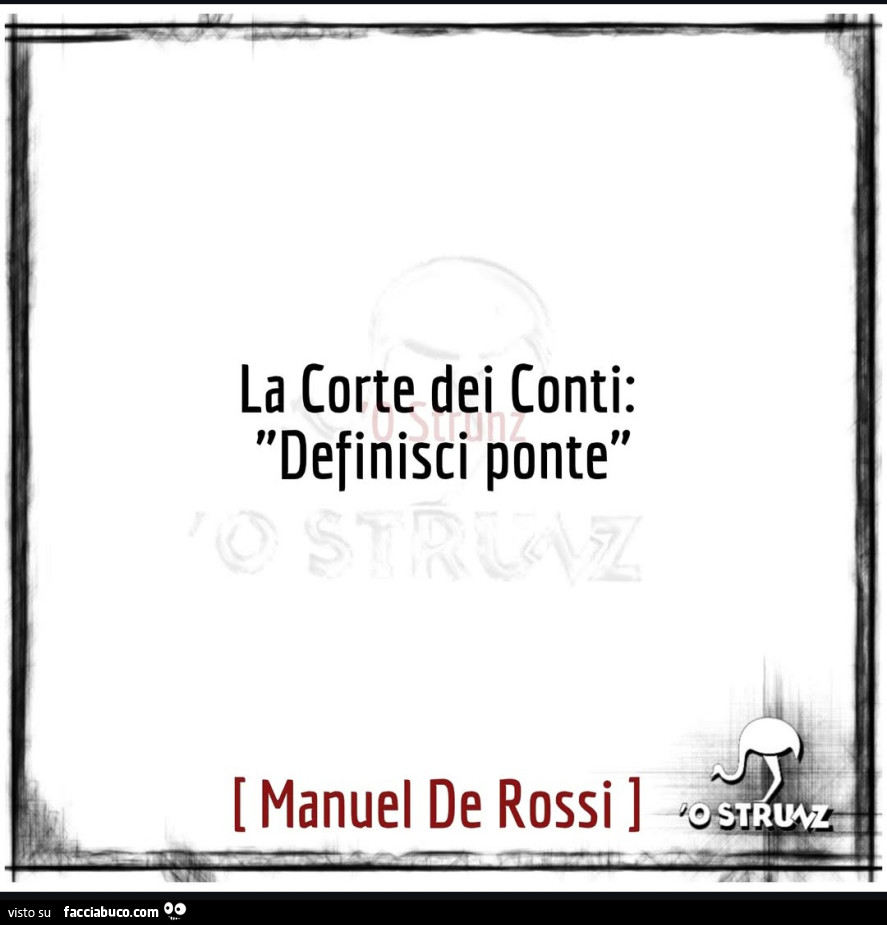 La corte dei conti: definisci ponte