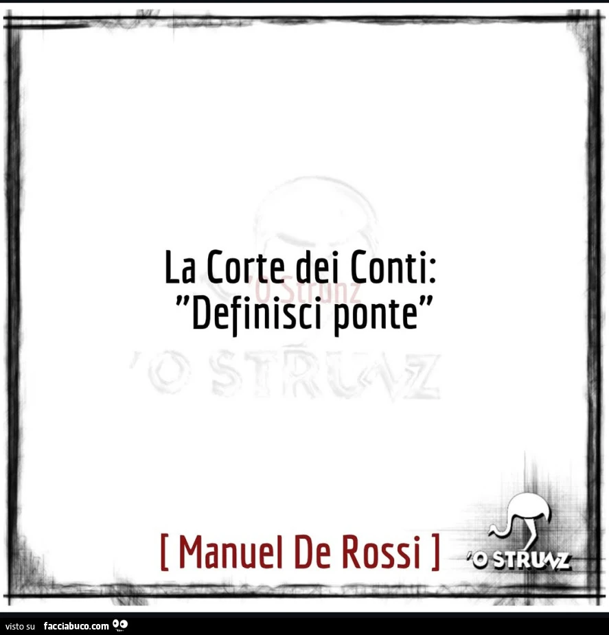 La corte dei conti: definisci ponte