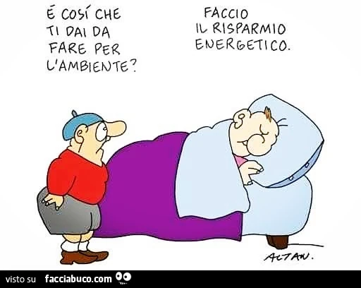 ร cosi chรฉ ti dai da fare per l'ambiente? Faccio il risparmio energetico
