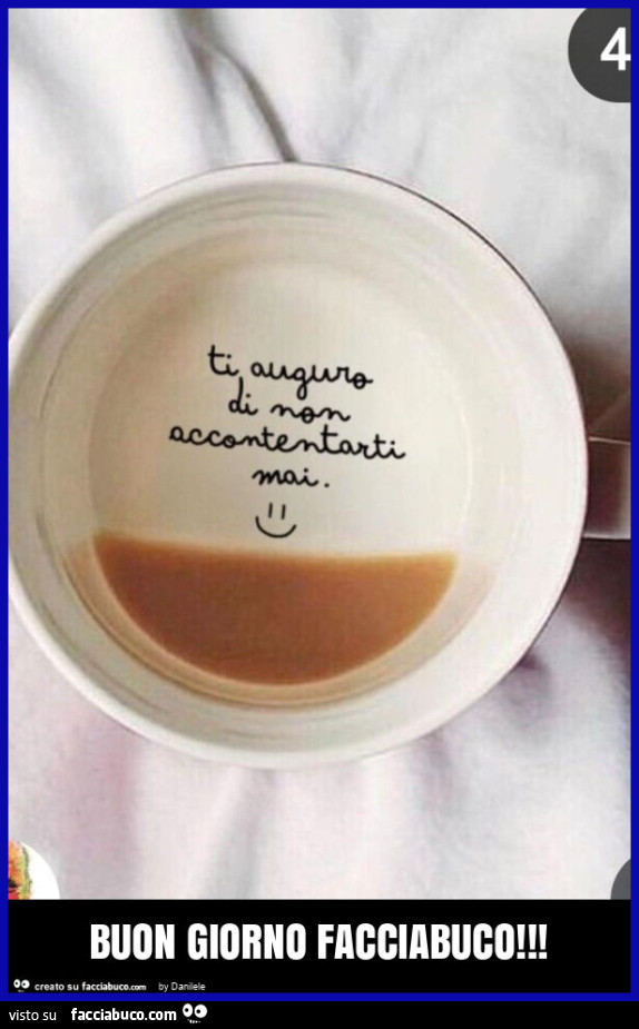Buon giorno facciabuco