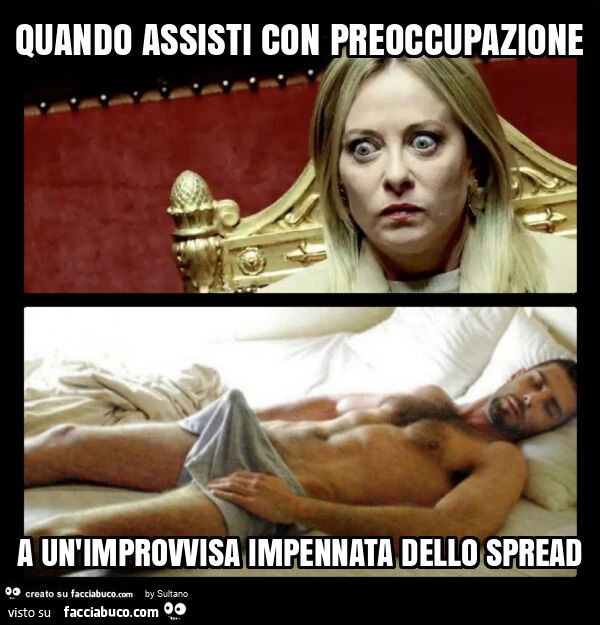 Quando assisti con preoccupazione a un'improvvisa impennata dello spread