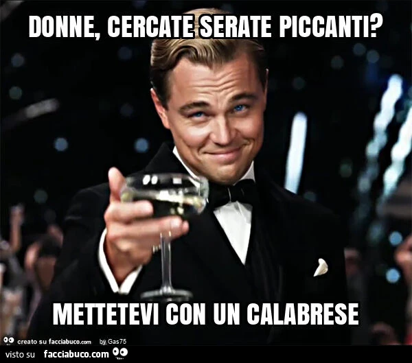 Donne, cercate serate piccanti? Mettetevi con un calabrese