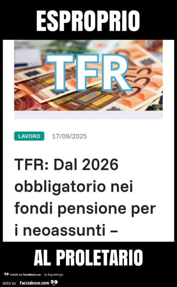 Esproprio al proletario