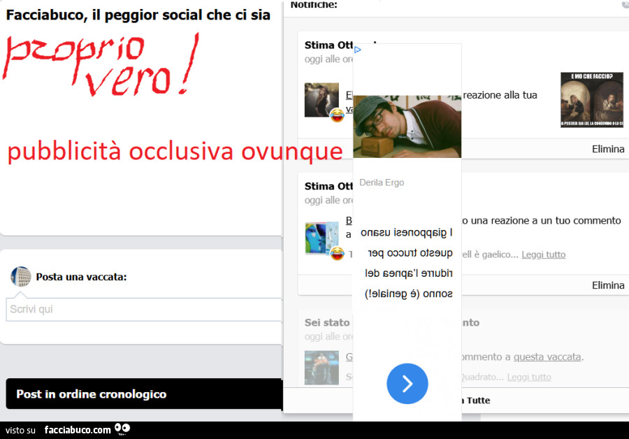 Pubblicità occlusiva ovunque