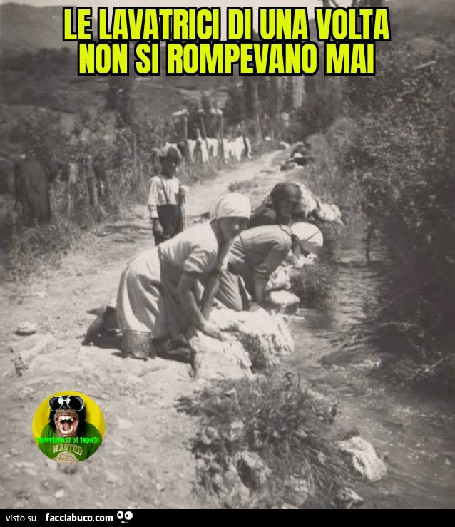 Le lavatrici di una volta non si rompevano mai