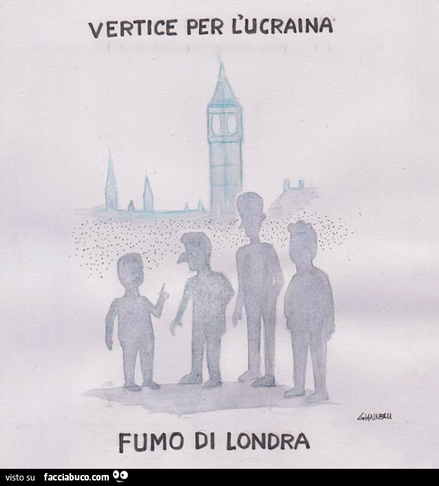 Vertice per l'ucraina fumo di londra