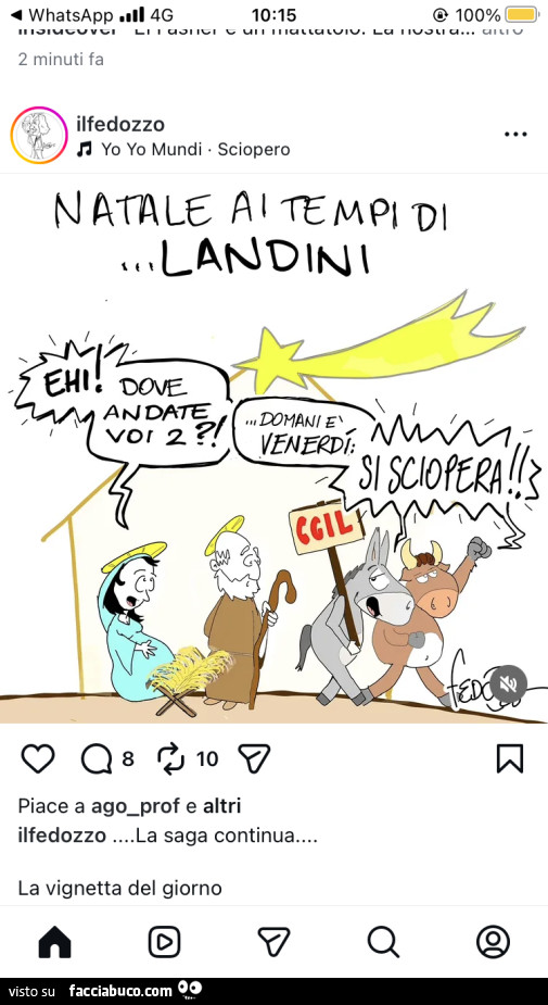 Natale ai tempi di Landini