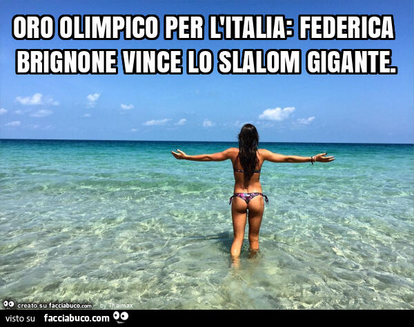 Oro olimpico per l'italia: federica brignone vince lo slalom gigante