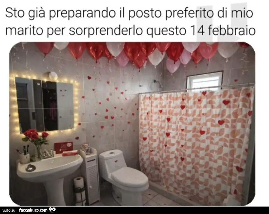 Sto giร preparando il posto preferito di mio marito per sorprenderlo questo 14 febbraio