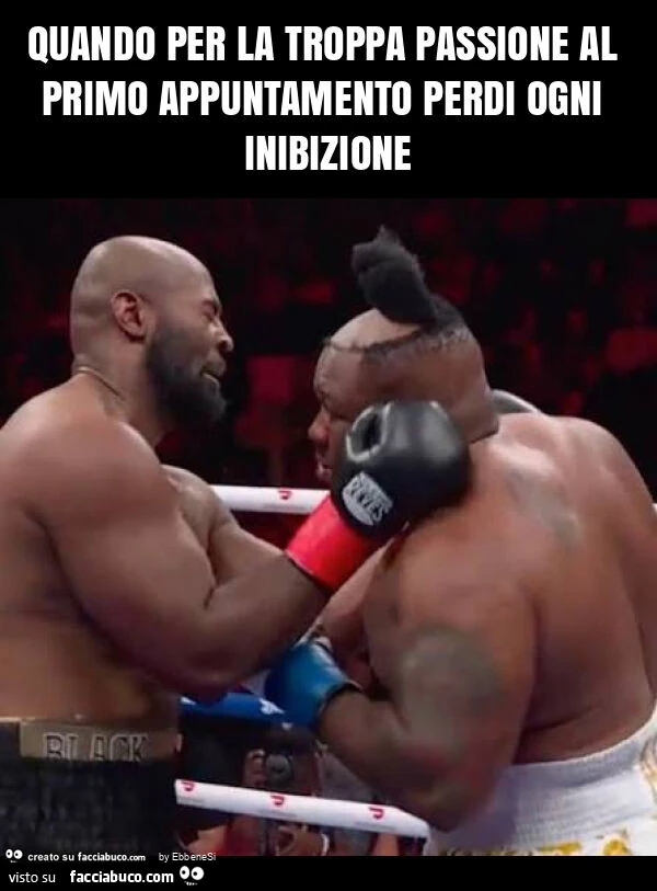Quando per la troppa passione al primo appuntamento perdi ogni inibizione