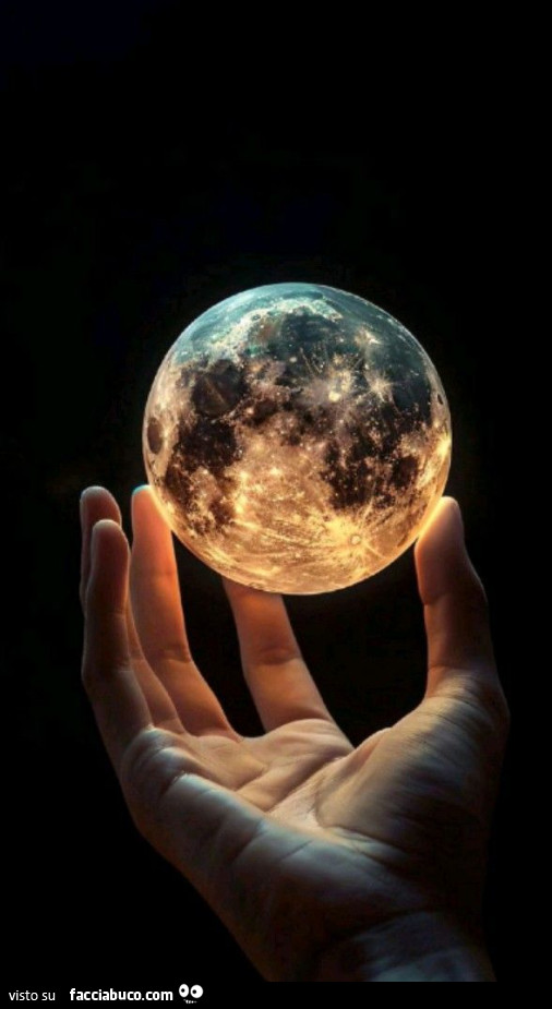La luna in mano