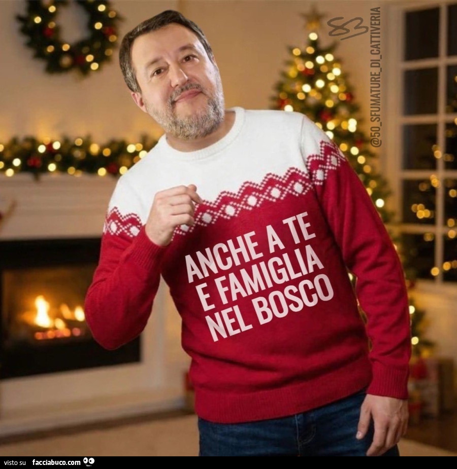 Anche a te e famiglia nel bosco