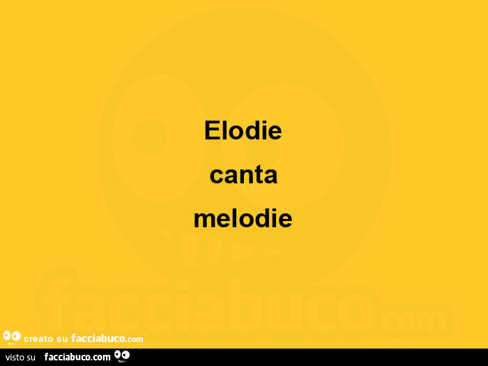 Elodie canta melodie