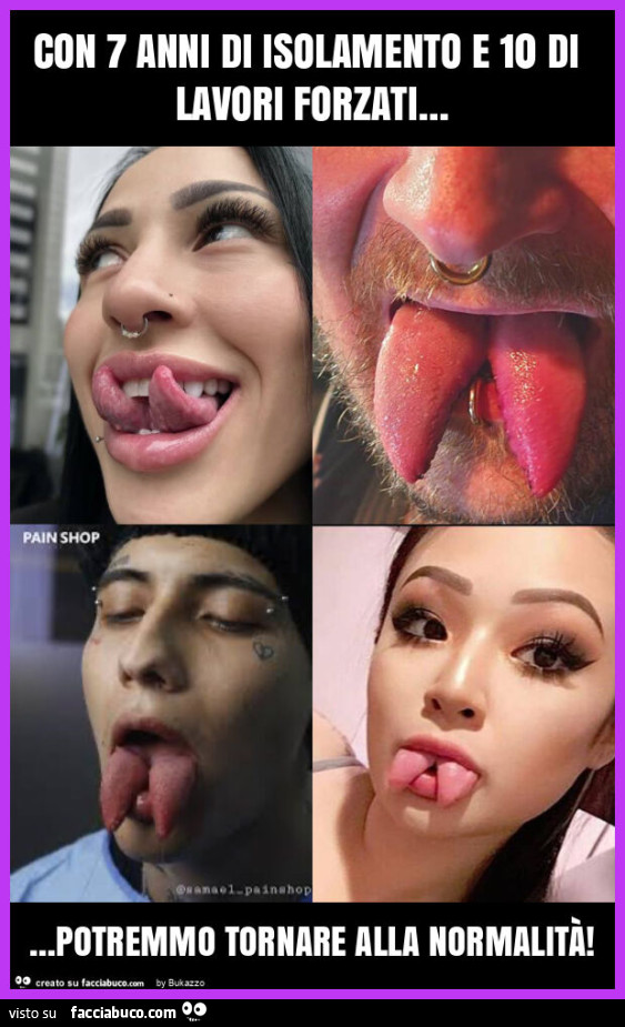 Con 7 anni di isolamento e 10 di lavori forzati… potremmo tornare alla normalità