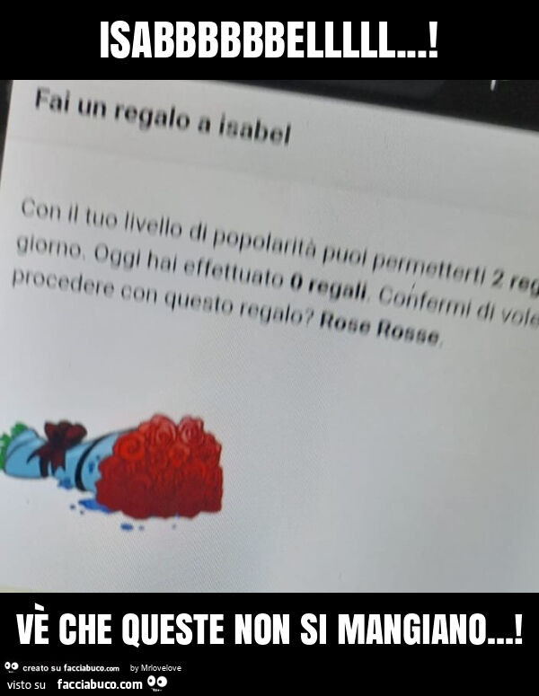 Isabbbbbbelllll&hellip; ! Vè che queste non si mangiano