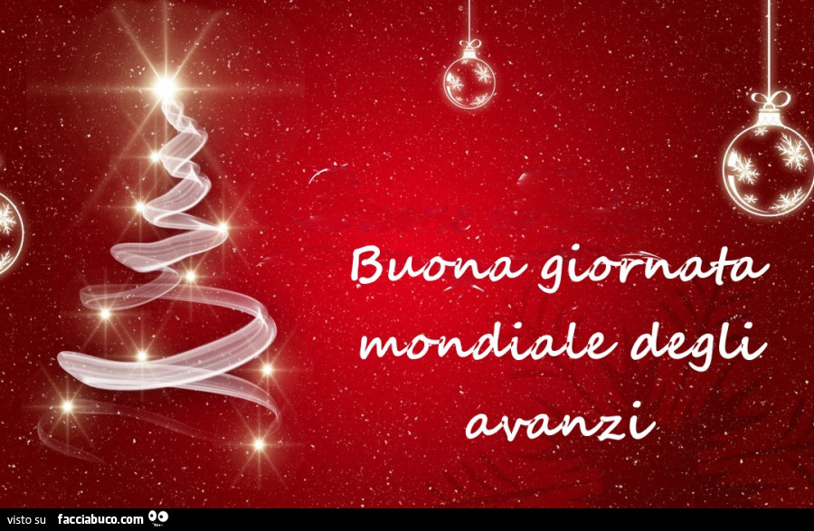 Buona giornata mondiale degli avanzi