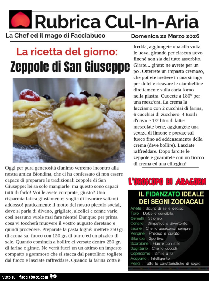 Zeppole di San Giuseppe