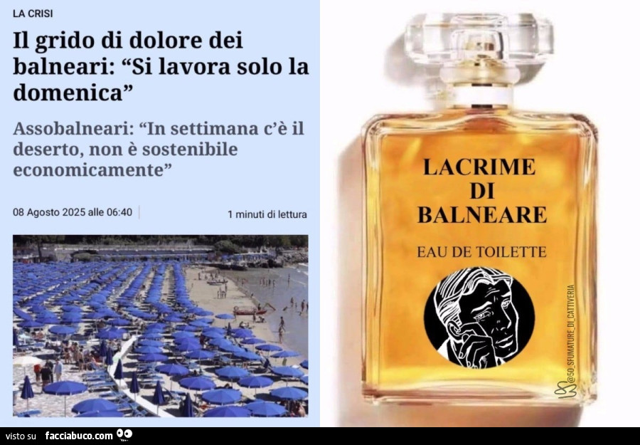 Lacrime di balneare