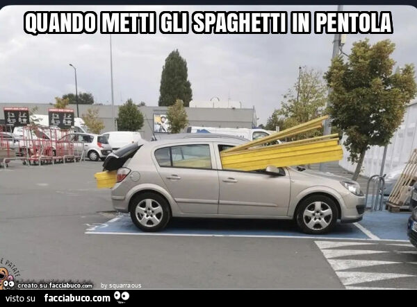 Quando metti gli spaghetti in pentola