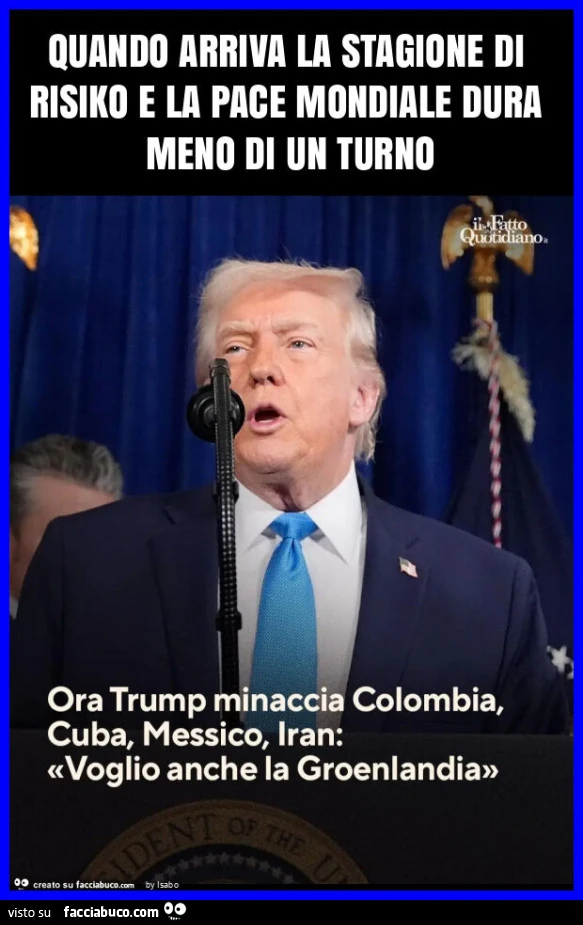 Quando arriva la stagione di risiko e la pace mondiale dura meno di un turno