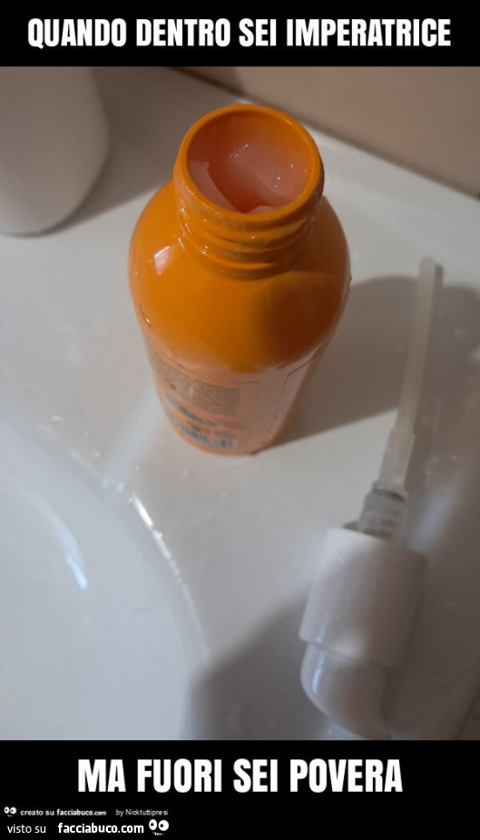 Quando dentro sei imperatrice ma fuori sei povera