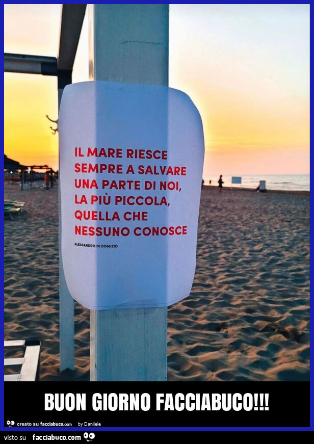Buon giorno facciabuco