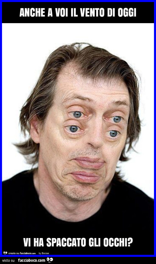 Anche a voi il vento di oggi vi ha spaccato gli occhi?