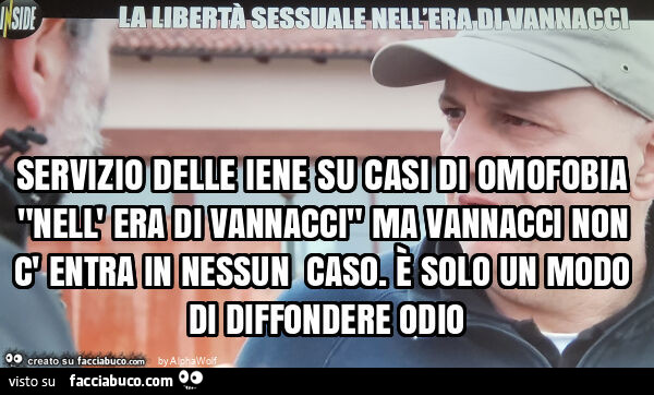 Servizio delle iene su casi di omofobia "nell' era di vannacci" ma vannacci non c' entra in nessun caso. È Solo un modo di diffondere odio