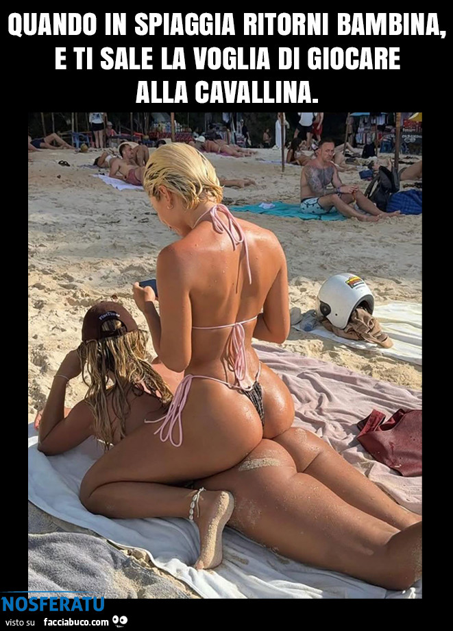 Quando in spiaggia vien fuori la bambina che vive in te