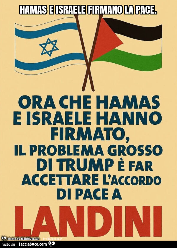 Hamas e israele firmano la pace